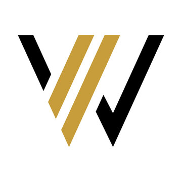 Alphabet letter w  monogram logo vector design