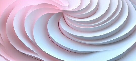 Poster - Elegant Wavy Texture Background in Soft Pink Pastel Colors Creating a Dreamy Decorative Ornament