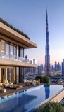 Luxury Villa Azure Dream Breathtaking Infinity Pool with Stunning Views of Dubai s Iconic Skyline
