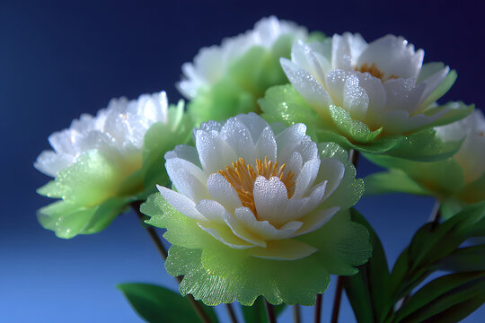 Colorful flower graphic poster PPT background, abstract flower computer wallpaper background