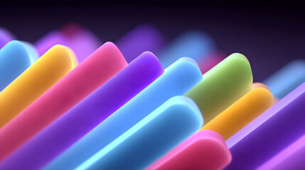 Poster - Light rays and stripes moving fast on dark background, abstract speed line technology concept illustration
