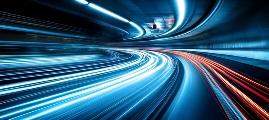 Poster - Abstract Light Painting Photography with Colorful Swirls Creating a Dynamic Background Design
