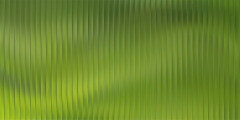Poster - 3D Glass Pattern Texture with Green Gradient Background and Ribbed Line Effect. Fluted Wave Wallpaper for Premium Home or Cosmetic Packaging Design. Frosted Polycarbonate Panel with Vertical Prism.