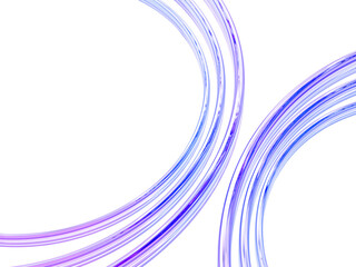 Poster - 3d glass holographic transparent ring with circle line render. Abstract background with liquid gradient curve streaks and iridescent light texture. Digital graphic design tech banner