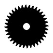 © Siam - Saw blade vector icon illustration with a circular shape and teeth