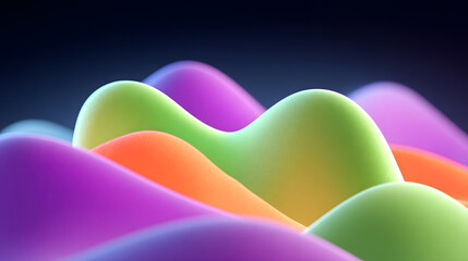 Poster - Dynamic fluid color gradient background, abstract KV main visual business PPT background