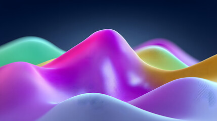 Poster - Dynamic fluid color gradient background, abstract KV main visual business PPT background
