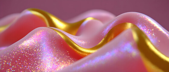 Poster - Dynamic fluid color gradient background, abstract KV main visual business PPT background