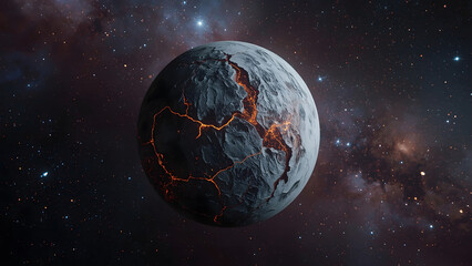 planet earth meltdown, cataclysmic earth in space, exploding planet with stars