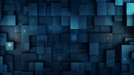 Wall Mural - blue geometric abstract background with triangles and lines