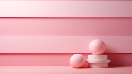 Wall Mural - Abstract pink paper wave for wedding background