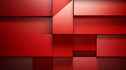 Wall Mural - Red geometric texture. Abstract background
