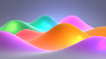 Poster - Dynamic fluid color gradient background, abstract KV main visual business PPT background