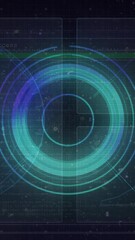 Poster - Animation of rotating safe lock with graphs and data processing on graphs