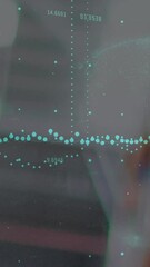 Poster - Animation of data processing over empty warehouse