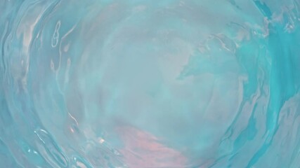 Wall Mural - super slow motion abstract shot of gently rippling light blue water background at 1000fps.