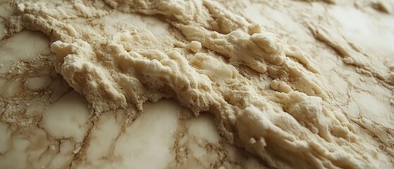 Canvas Print - close-up shows creamy, beige texture with marbled stone-like patterns. veins, and soft appearance