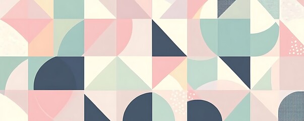 Poster - Neutral color geometric abstract pattern wallpaper concept design, Modern trendy abstract pattern, Geometric Abstract Pattern Wallpaper with Dynamic pastel Color.