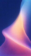 Poster - Abstract soft colorful wavy shape background flowing on blue