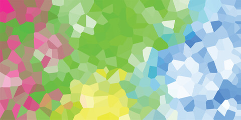 Aufkleber - Abstract geometric mosaic background design displaying a vibrant colorful blend of various shades in a unique artistic style