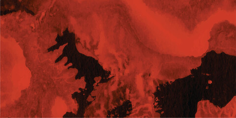 Poster - Abstract red and black watercolor texture with organic flow and depth suitable for backgrounds and artistic designs