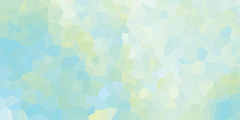 Aufkleber - Colorful mosaic created by irregular shapes in hues of blue and green is perfect for creative projects with a vibrant and organic feel.