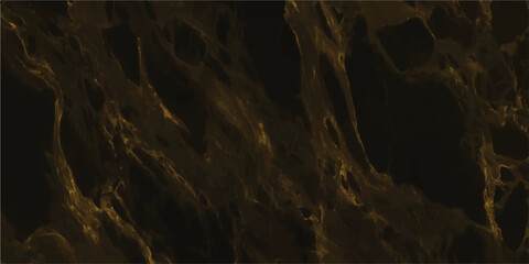 Wall Mural - Elegant dark stone texture with golden veins for luxurious design and sophisticated decorative materials in black and gold tones