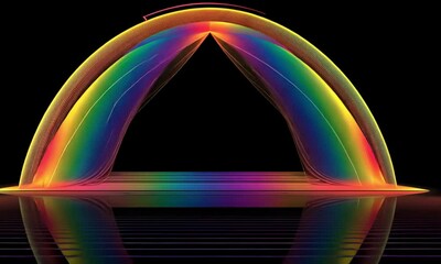 Poster - Rainbow Archway