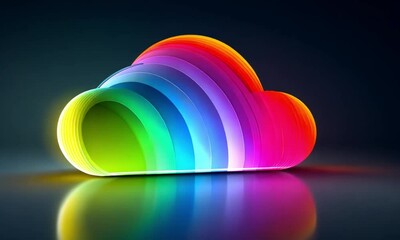 Poster - Rainbow Cloud