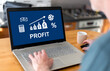 © thodonal - Profit concept on a laptop