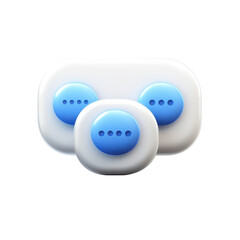 Poster - More options 3D render UI element additional features menu button on transparent background