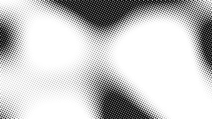 Poster - Gradient comic dot background noise pattern grid vector wave. Overlay effect bitmap pixel vintage grain cartoon design retro duotone bg. Halftone graphic texture white paper manga abstract gritty spot