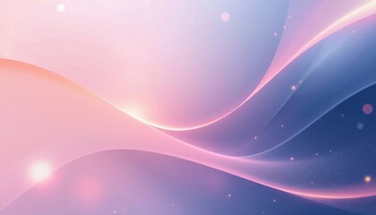 Poster - Abstract smooth gradient background with pink and blue curved lines. Soft and delicate backdrop for creative design