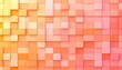 © Phoenix - Fluid mosaic of warm orange, coral, and pink tiles, soft glow effect, layered horizontally like a sunrise