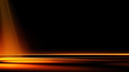 Poster - Abstract orange and black gradient with soft light beams creating a dramatic background effect