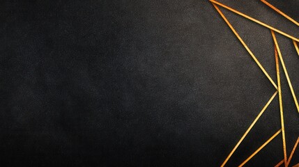 Poster - Abstract background featuring geometric lines in warm colors on a dark surface, ideal for design projects
