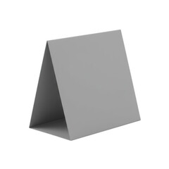 Table tent mockup isolated on transparent background. use for advertising, promotion, and signage.