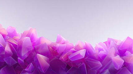 Poster - Abstract Purple Crystal Texture on Soft Gradient Background