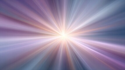 Poster - Radiant Burst of Light with Soft Color Gradients and Flowing Patterns