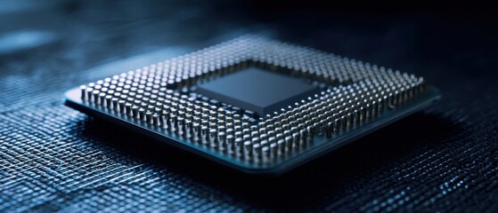 Poster - The detailed processor showcasing intricate microchip craftsmanship and technology.