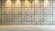 © Ploffy - Beige Floor and Textured Concrete Wall with Spotlights