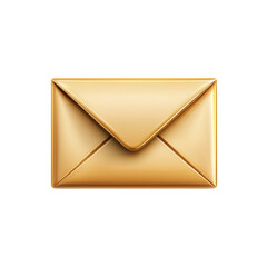 Poster - Golden Envelope Icon Vector Design Shiny Mail Graphic Email Symbol Luxury on transparent background