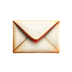 Poster - Vintage Email Envelope Illustration Old World Correspondence Stationery on transparent background