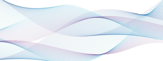 Poster - Abstract modern colorful wavy stylized blend liens gradient background. Blending gradient colors. Digital frequency track equalizer. Colorful shiny and smooth blend lines background. 