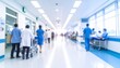 © Andre - Blurred interior of hospital or clinical with people - abstract medical background.