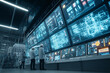© Amity - A futuristic control room of a high-voltage substation, engineers monitoring digital interfaces and energy flow maps,