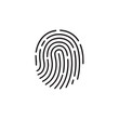 © @ahmedmaynul - Fingerprint Shield Icon – Cybersecurity and Identity Protection Symbol