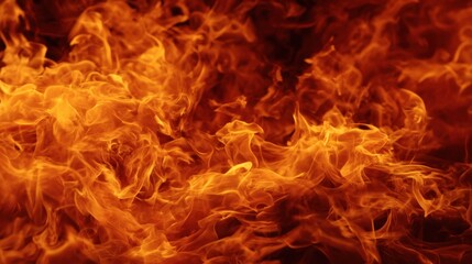 Poster - Boasting vibrant fire flames in shades of red and yellow this striking image showcases the raw energy and movement of a blazing inferno perfect for fiery themed designs or backgrounds.