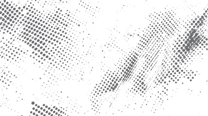 Poster - Halftone dot grunge background texture in black white. Abstract faded print overlay. Great for poster art and vintage visual design.