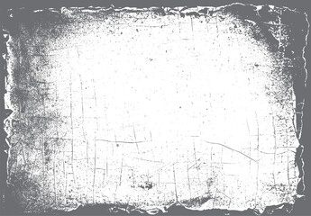 Poster - Vintage grunge frame texture background. Distressed border design for photo and print. Perfect for retro edges and poster overlay.